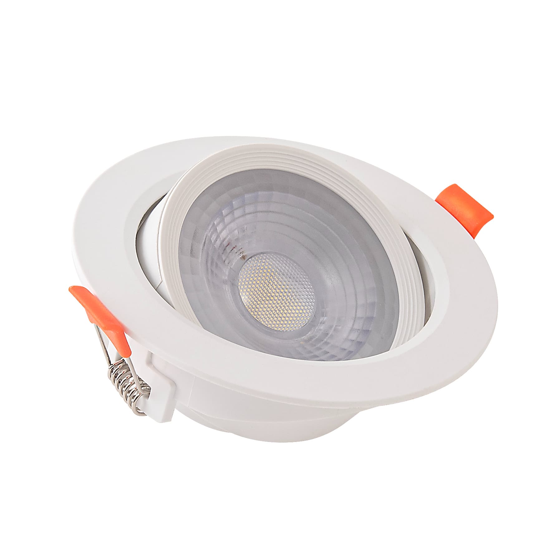 বৃত্তাকার আকৃতি সামঞ্জস্যযোগ্য Recessed LED স্পটলাইট PBT